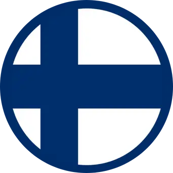 Finland Flavicon Icon representing Finnish cross on blue background for Finland Private Tours website